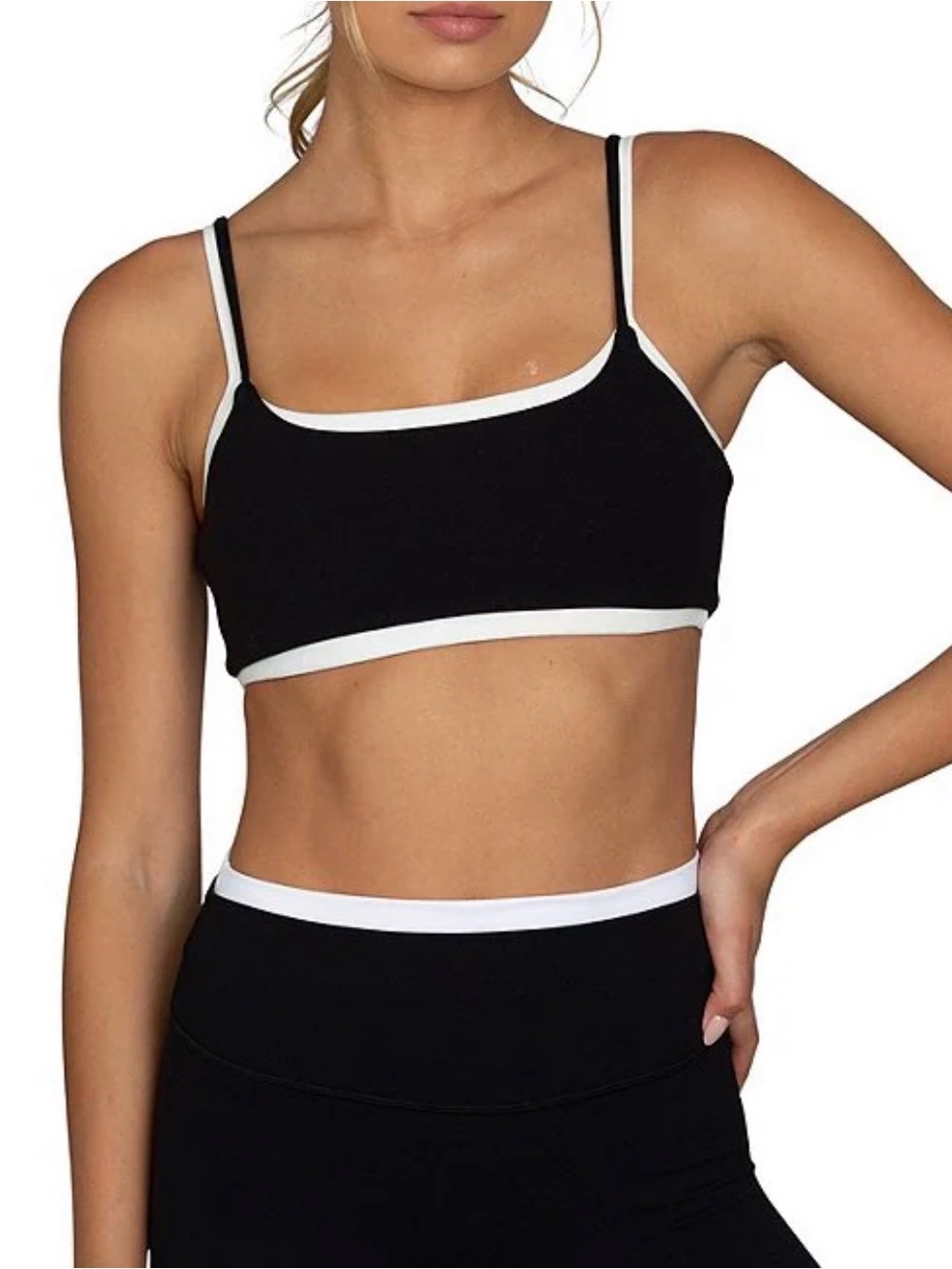 Gold Hinge Double Layer StrydeForm Bra Black and White Large